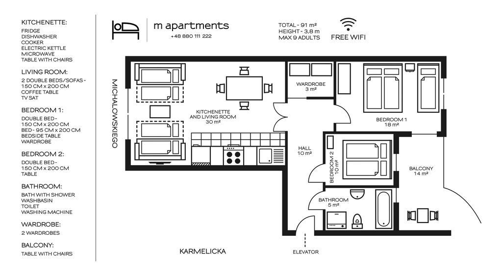 M Apartments คราคูฟ ภายนอก รูปภาพ